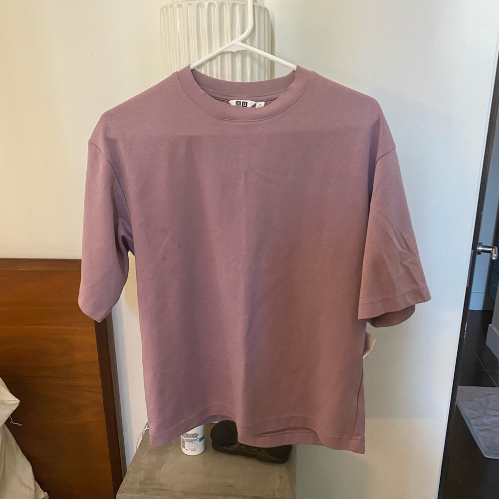 Lilac Uniqlo Staple T-Shirt